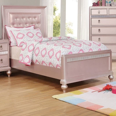 Twin Coleman Upholstered Bed Rose Gold - HOMES: Inside + Out