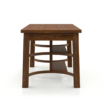 67" Foret Rustic Counter Height Dining Table Rustic Oak - HOMES: Inside + Out - Image 5