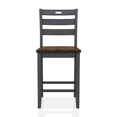 2pk Danforthe Ladder Back Counter Height Chairs - HOMES: Inside + Out - Image 2
