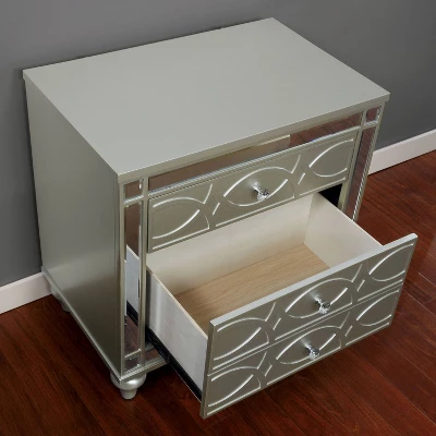 2pc La Mesa Nightstand And Dresser Set Silver - HOMES: Inside + Out - Image 6