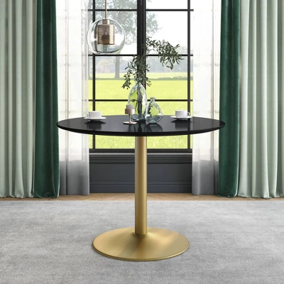 Koldfield Steel Base Round Dining Table - HOMES: Inside + Out