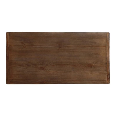 Eliza Rustic Counter Height Table Natural - HOMES: Inside + Out - Image 4