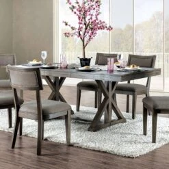 78" Rawlins Rectangular Extendable Dining Table Gray - HOMES: Inside + Out