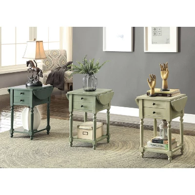 Amaxa Double Drawer Side Table - HOMES: Inside + Out - Image 3