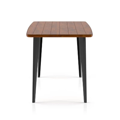 60" Shirin Mid-Century Wood Dining Table - HOMES: Inside + Out - Image 2