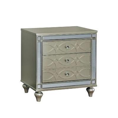 2pc La Mesa Nightstand And Dresser Set Silver - HOMES: Inside + Out