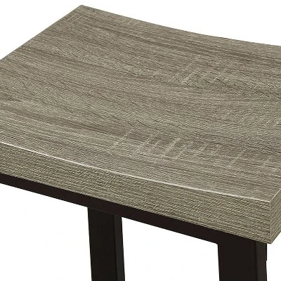 5pc Kaystone Curved Seats Counter Dining Table Set Gray/Black - HOMES: Inside + Out - Image 4