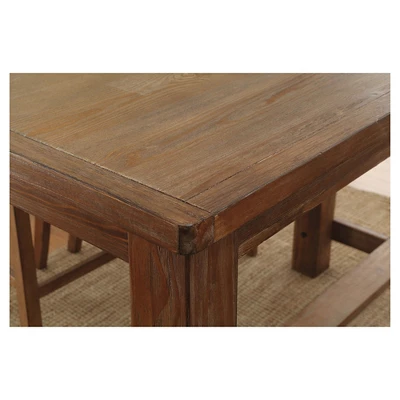 Eliza Rustic Counter Height Table Natural - HOMES: Inside + Out - Image 2