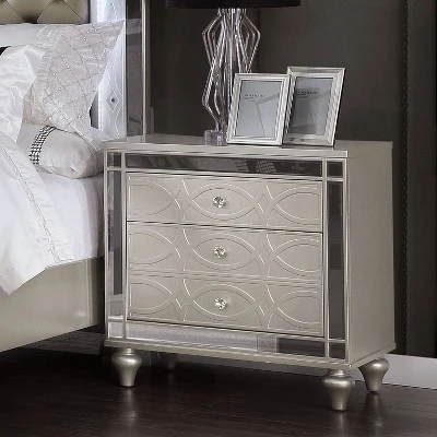 2pc La Mesa Nightstand And Dresser Set Silver - HOMES: Inside + Out - Image 5