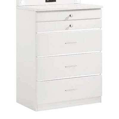 Garneta 5 Drawer Chest With Jewelry Drawers - HOMES: Inside + Out - Image 4