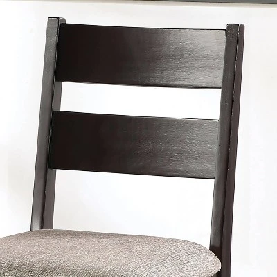 5pc Ulmar Counter Height Extendable Dining Table Set Dark Oak/Espresso - HOMES: Inside + Out - Image 4