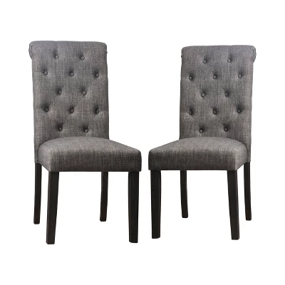 2pc Hepburn Scroll Back Side Chairs - HOMES: Inside + Out - Image 9