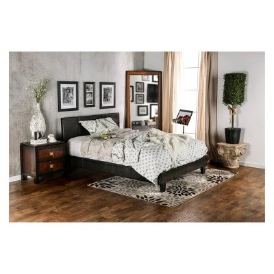 Lizsa Leatherette Upholstered Eastern Bed - HOMES: Inside + Out - Image 2