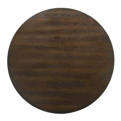 5pc Piker Round Dining Set Dark Walnut/Antique White - HOMES: Inside + Out - Image 9