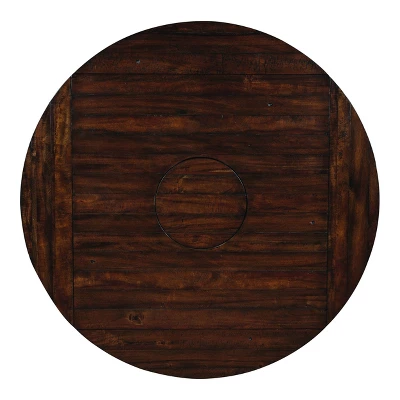 65" Drago Round Counter Height Dining Table Red - HOMES: Inside + Out - Image 2