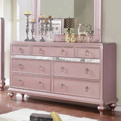 Coleman 7 Drawer Dresser Rose Gold - HOMES: Inside + Out